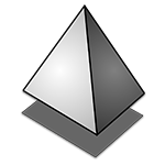 Learn easy to draw 3D Pyramid icon