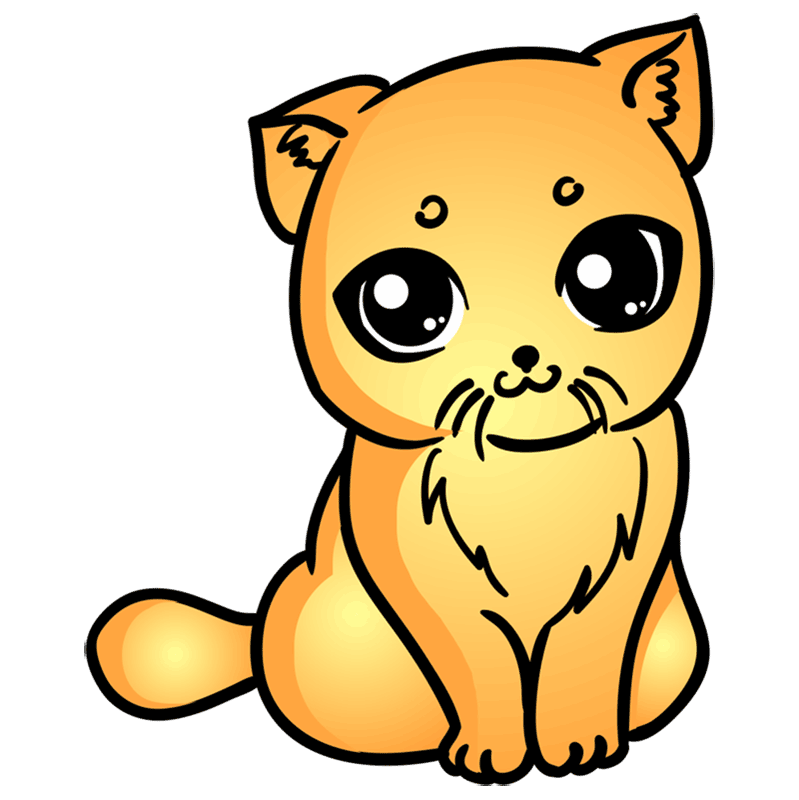 cute cat drawings easy