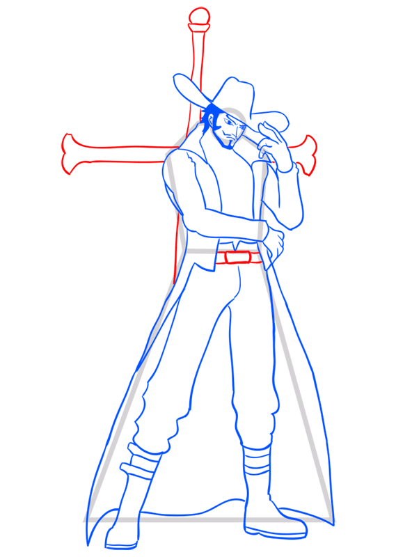 Learn How To Draw Dracule Mihawk Drawing One Piece Characters EASY Learn How To Draw Dracule Mihawk Drawing One Piece Characters EASY