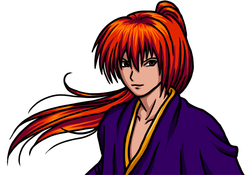 Learn easy to draw Himura Kenshin Samurai X step 07