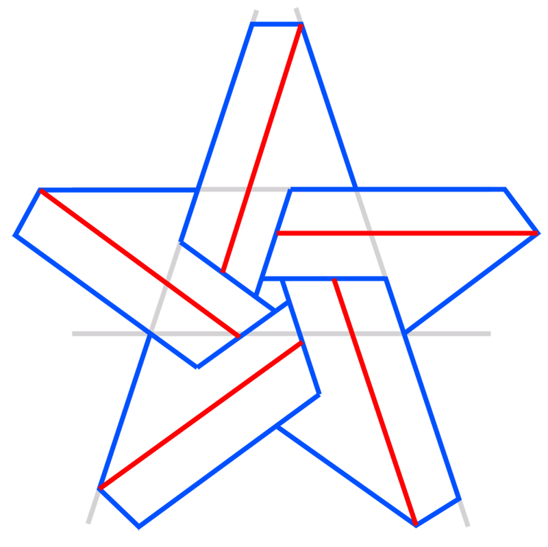 Learn easy to draw Impossible Star step 06