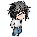 Learn easy to draw L Lawliet Chibi icon