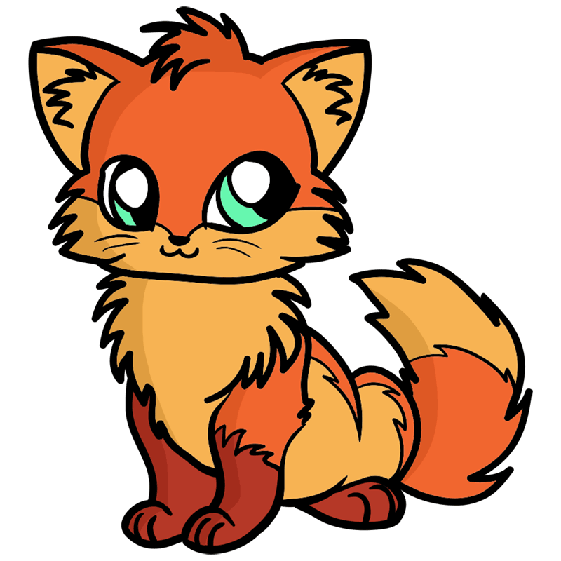 Learn how to draw Little Fox EASY TO DRAW EVERYTHING
