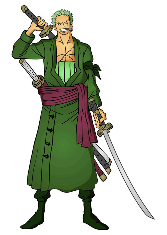 Learn easy to draw Roronoa Zoro One Piece step 00