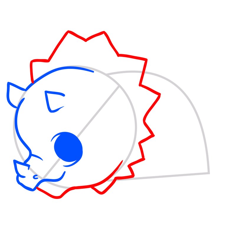 Learn easy to draw Triceratops step 05