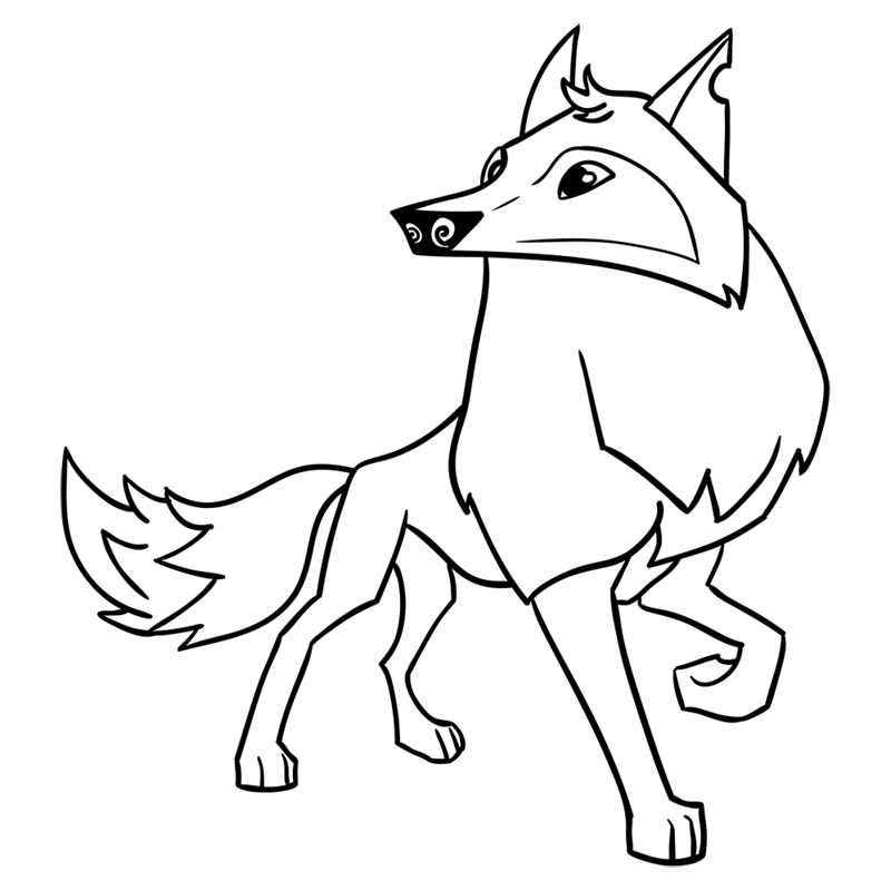 Learn easy to draw Arctic Wolf step 13