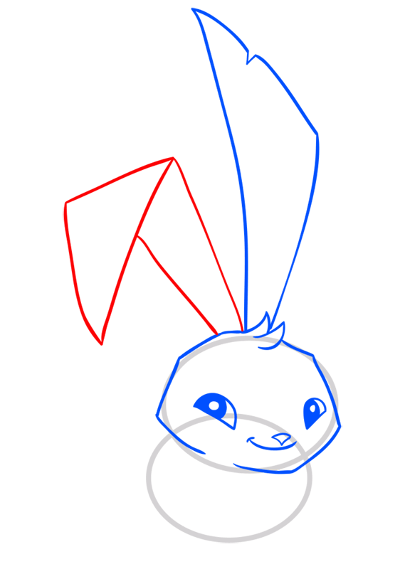 Learn easy to draw Bunny step 06
