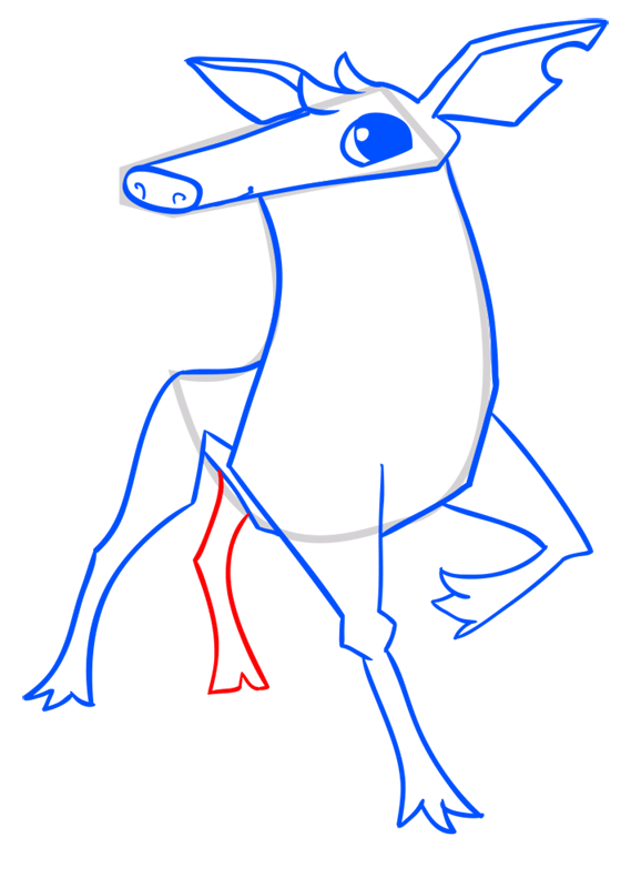 Learn easy to draw Deer step 11