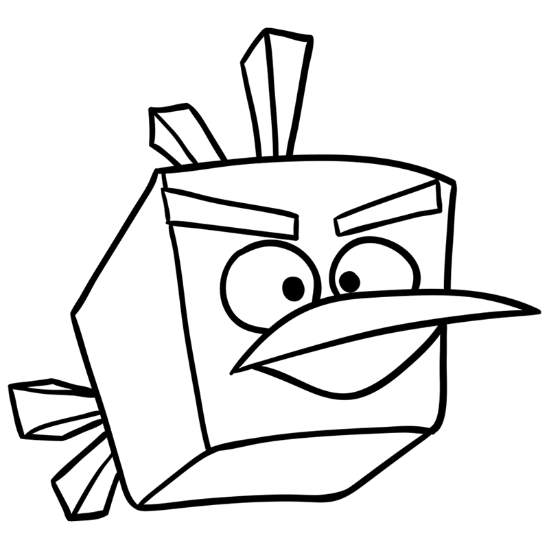 Learn easy to draw Ice Bird step 08