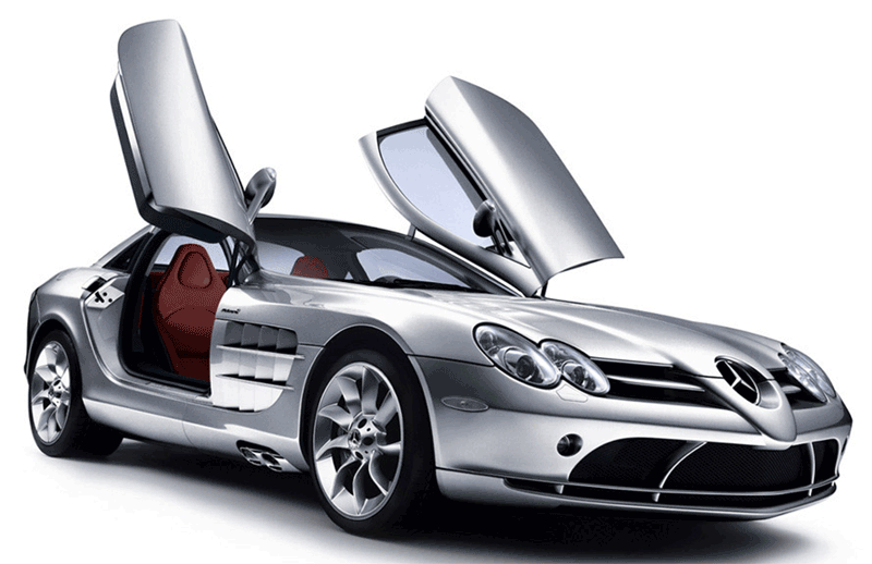 Learn easy to draw Mercedes Benz SLR McLaren step 20