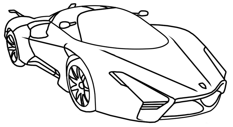 Learn easy to draw SSC Ultimate Aero XT step 14