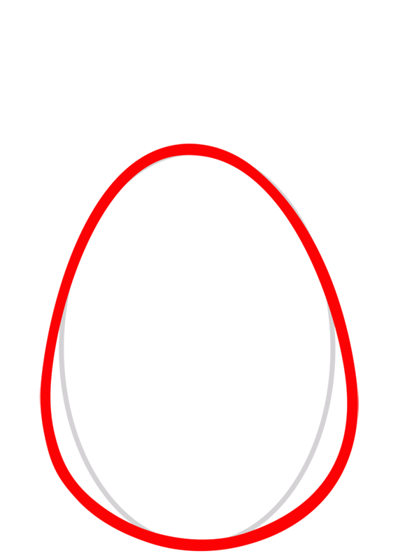 Learn easy to draw Space Egg step 02
