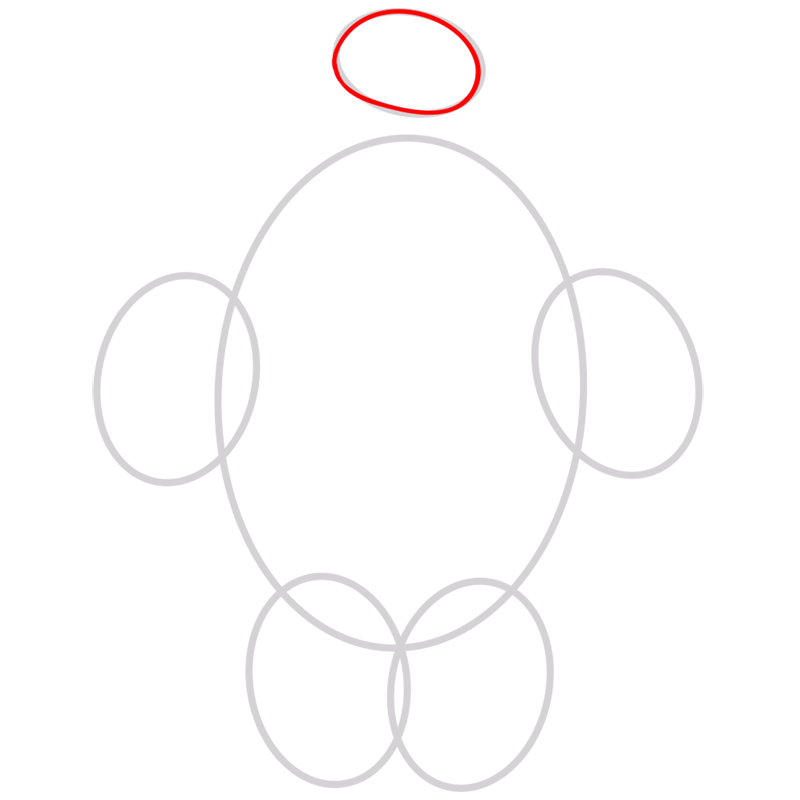 Learn easy to draw baymax step 02