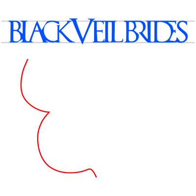Learn easy to draw black veil brides step 17