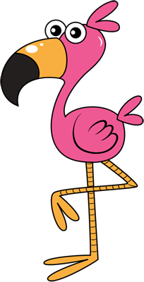 Learn easy to draw flamingo step 11