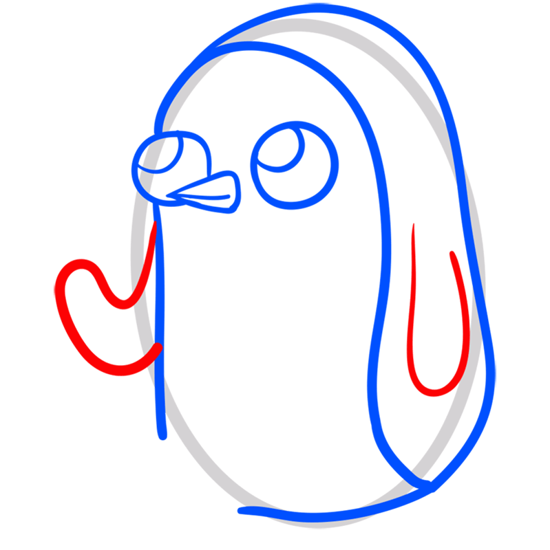 Learn easy to draw gunter step 05