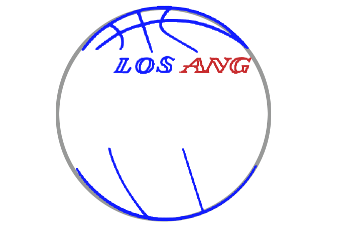 Learn easy to draw los angeles lakers step 04