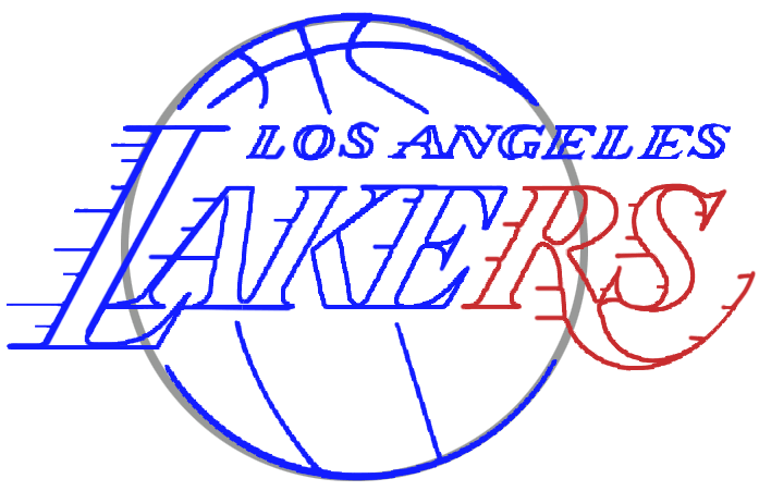Learn easy to draw los angeles lakers step 08