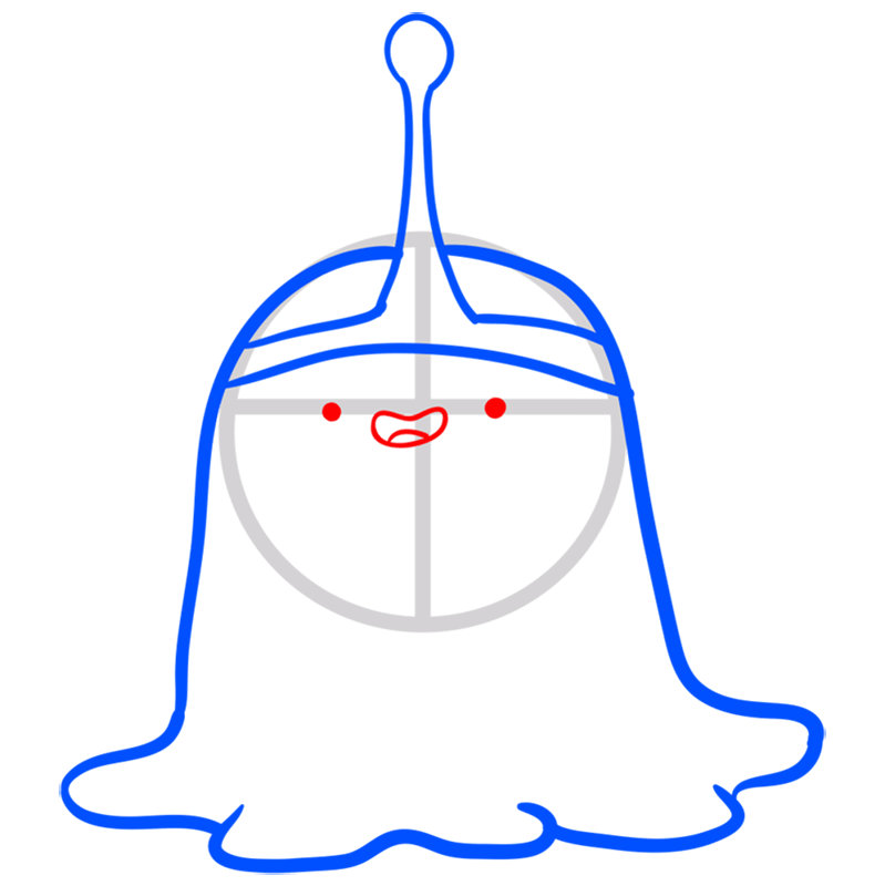 Learn easy to draw slime princess step 04