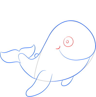Learn easy to draw how easy to draw a funny whale 6