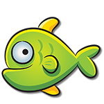 Learn easy to draw how easy to draw a green fish icon
