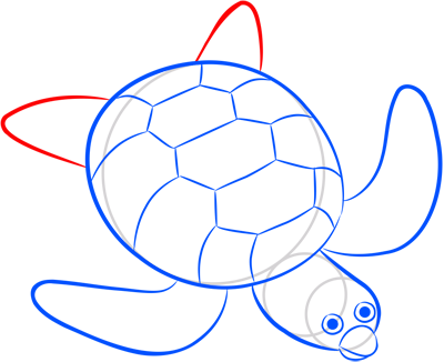 Learn easy to draw how easy to draw a turtle 10