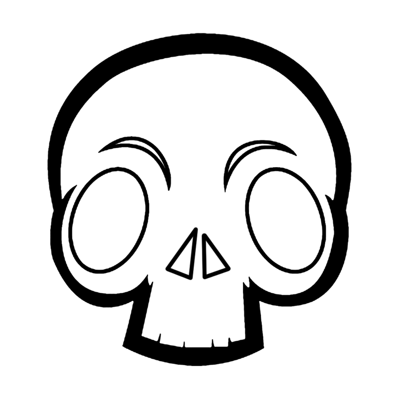 Learn easy to draw alien skull drawing 5
