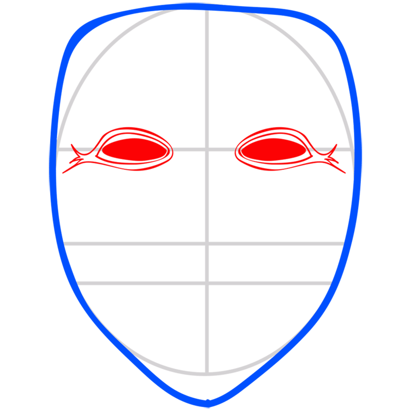 Learn easy to draw anonymous mask drawing 3
