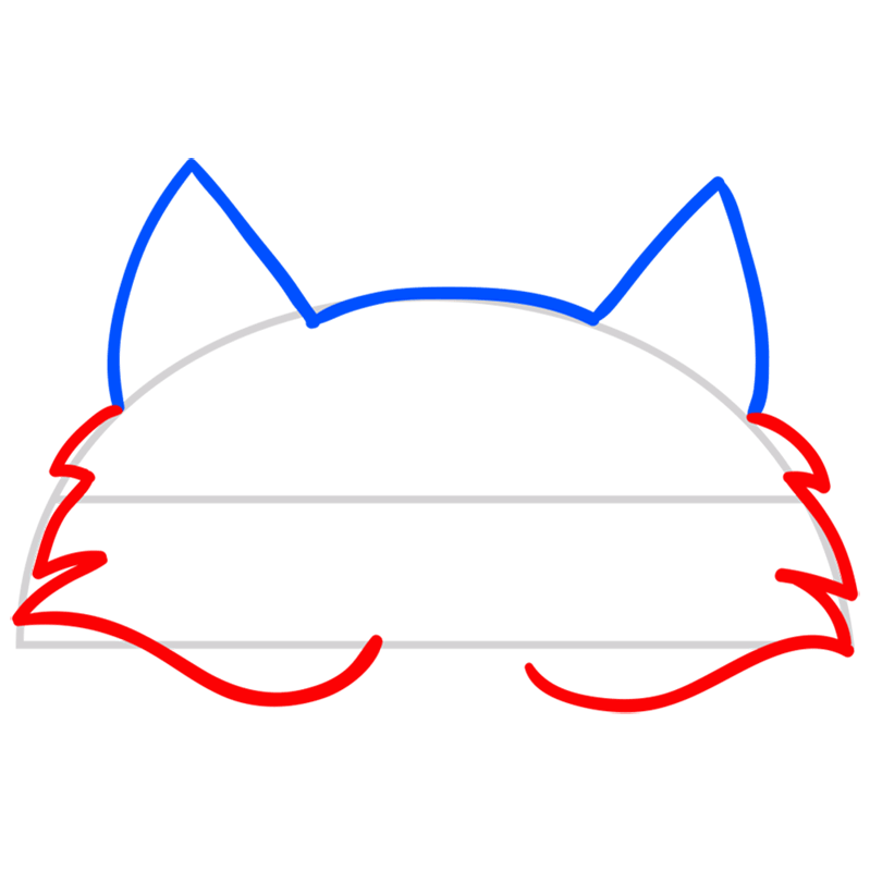 Learn easy to draw fox mask drawing 3