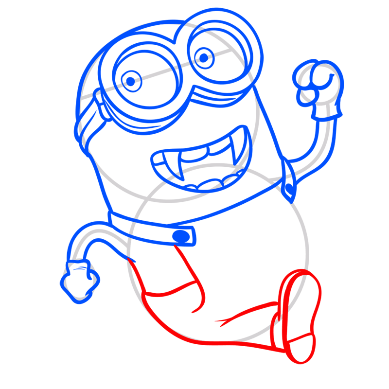 Learn easy to draw vampire minion drawing 7