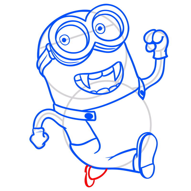 Learn easy to draw vampire minion drawing 8