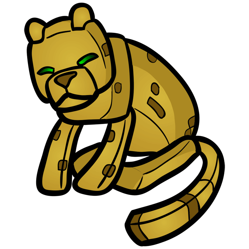 Easy to draw a chibi Ocelot from Minecraft