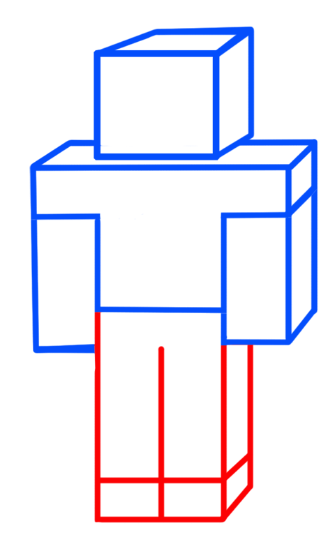 Learn easy to draw minecraft herobrine drawing easy step by step 4