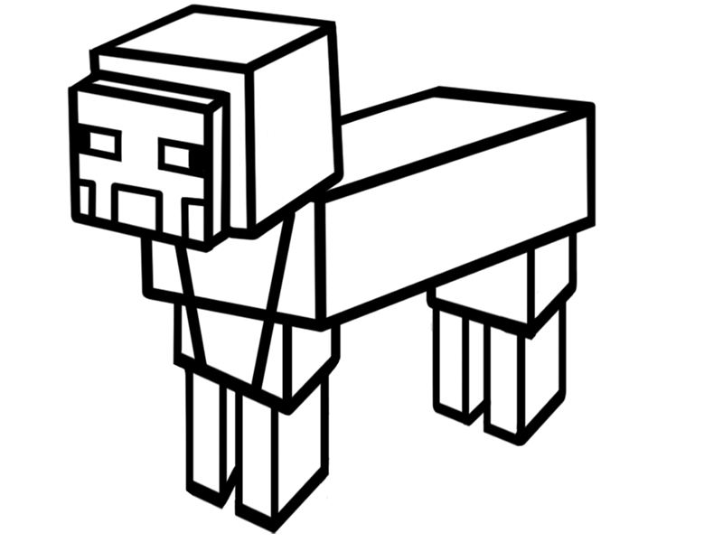 Learn easy to draw minecraft sheep drawing easy step by step 6