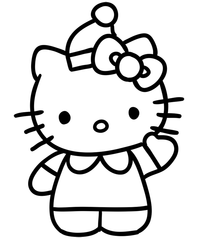 Learn easy to draw easy step by step hello kitty on christmas drawing 8