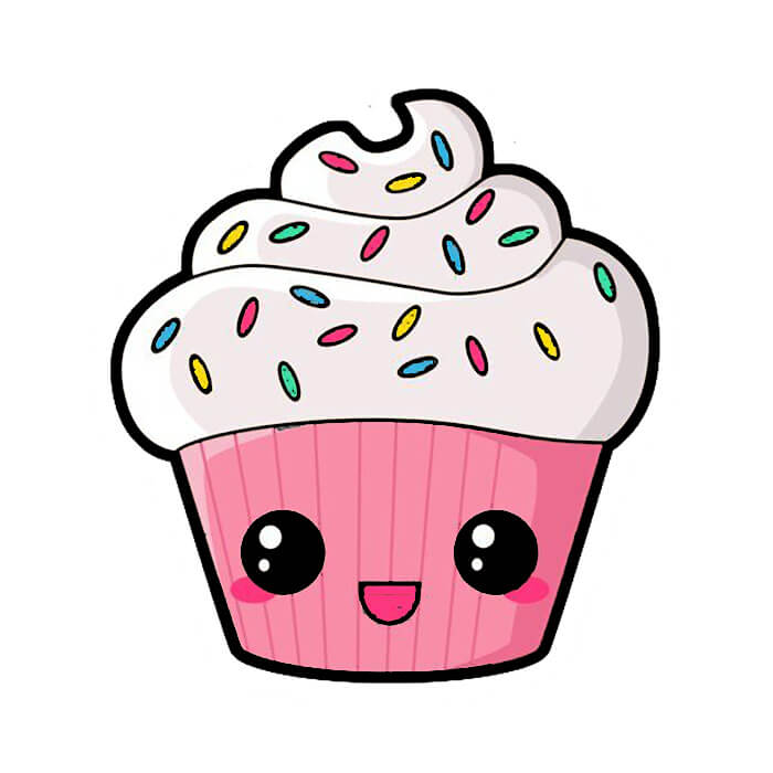 Cupcake Image Drawing Easy Cupcake Image Drawing Easy