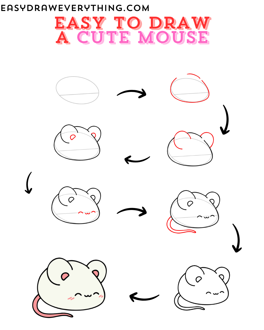 How To Draw A Cute Mouse easydrawing cuteart whattodraw TikTok