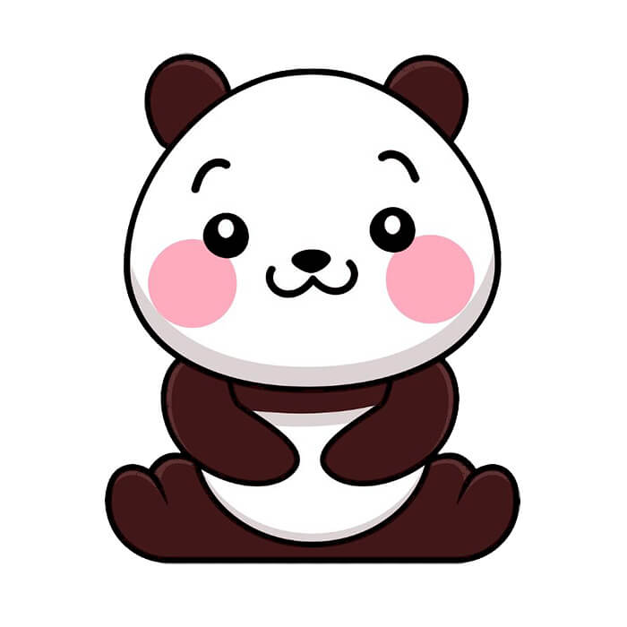 Easy to draw a cute panda