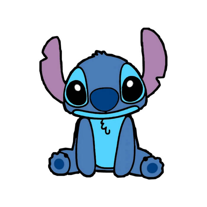 How to draw a stitch drawing