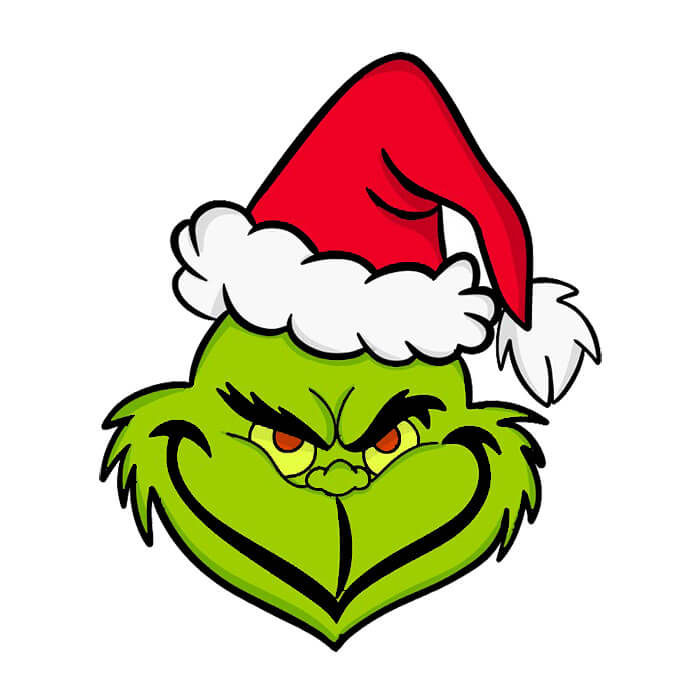 Learn to draw Grinch drawing - Easy and cute drawings