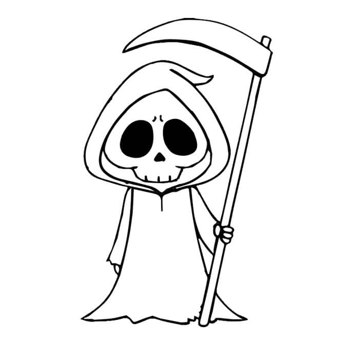 Learn easy to draw easy grim reaper drawing 9