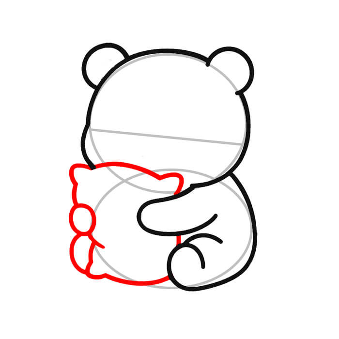 Learn easy to draw easy kawaii bear drawing 4