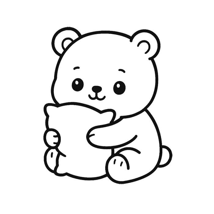 Learn easy to draw easy kawaii bear drawing 7