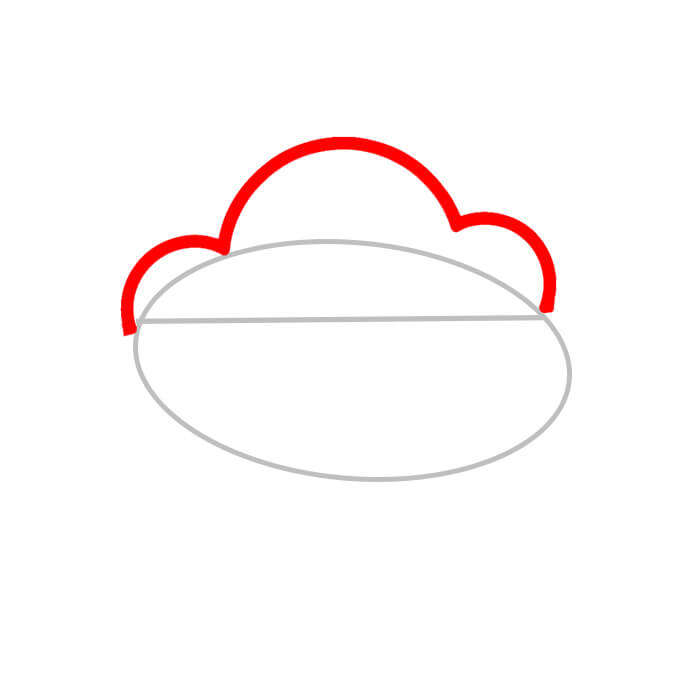 Learn easy to draw cute cloud ghost drawing 2