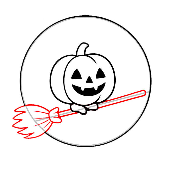 Learn easy to draw amazing pumpkin drawing for halloween 5