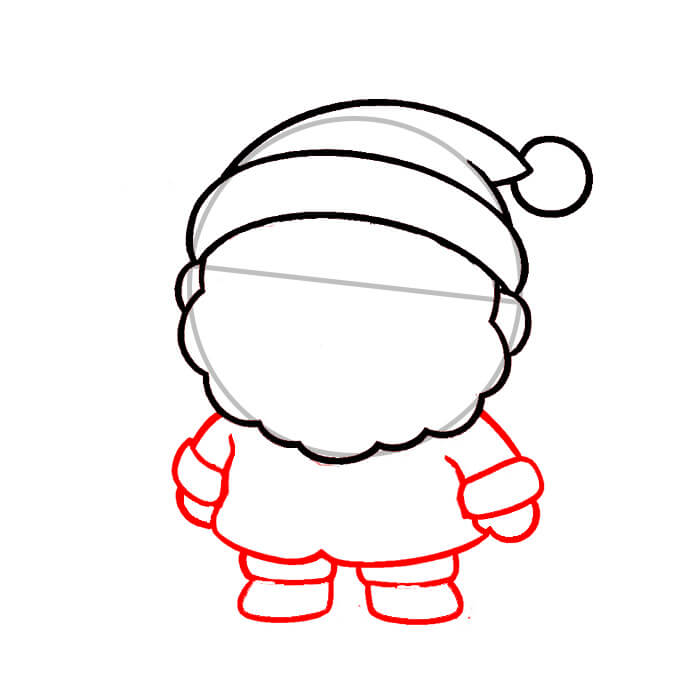 Learn easy to draw easy santa claus drawing for kids 4