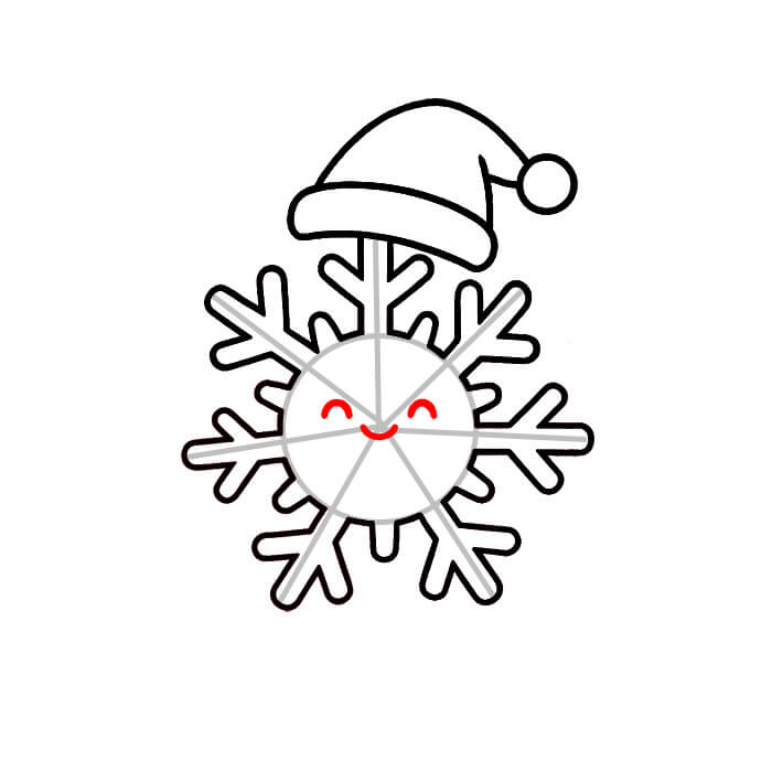 Learn easy to draw cute snowflake drawing easy 6