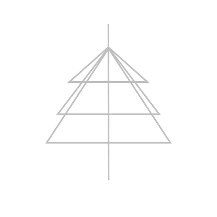 Learn easy to draw cute xmas tree drawing 1