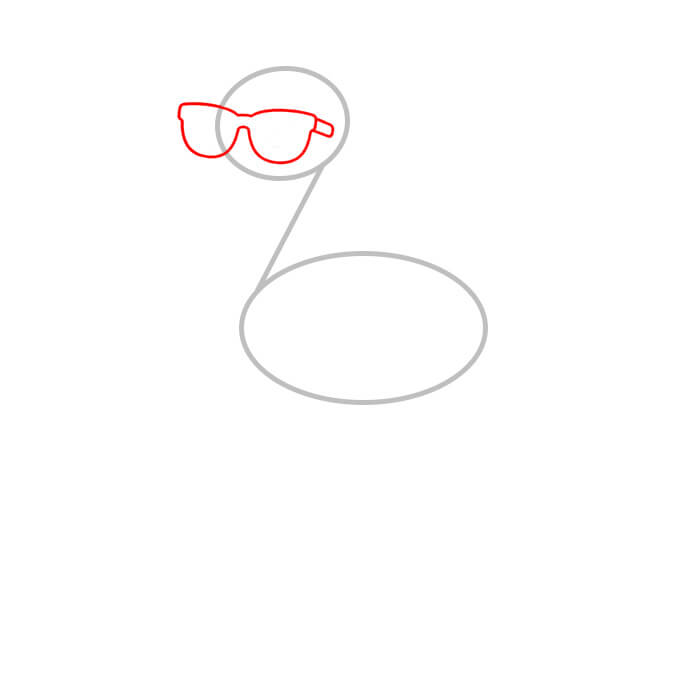 Learn easy to draw cute flamingo drawing for summer 2